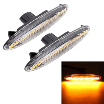 2 PCS DC12V / 5W Car LED Dynamic Blinker Side Lights Flowing Water Turn Signal Light for Lexus, Amber Light (Transparent) - In Car by buy2fix | Online Shopping UK | buy2fix