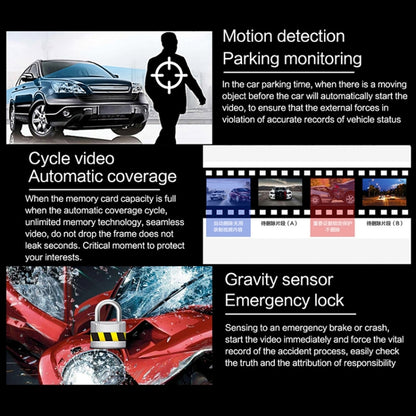 VS6 Car 4.3-inch Dual-lens HD Night Vision Driving Recorder Support Parking Monitoring / Motion Detection -  by buy2fix | Online Shopping UK | buy2fix