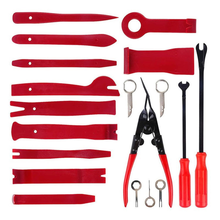 19 in 1 Car Audio Disassembly Tool Interior Disassembly Modification Tool (Red) - In Car by buy2fix | Online Shopping UK | buy2fix