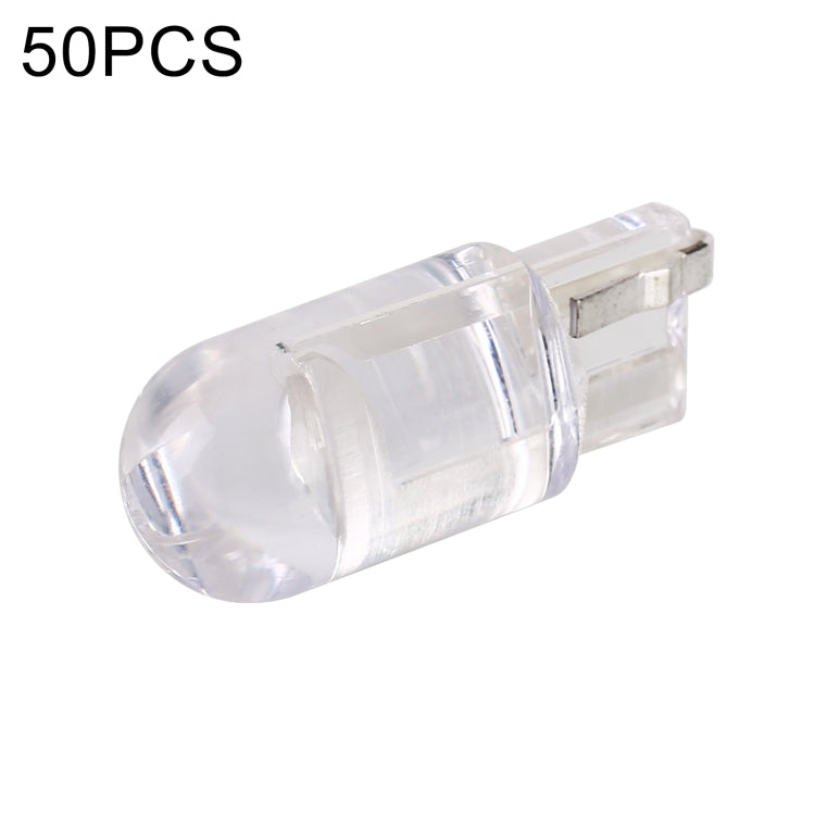 50 PCS T10 DC12V / 0.3W Car Clearance Light COB Lamp Beads (Blue Light) - In Car by buy2fix | Online Shopping UK | buy2fix