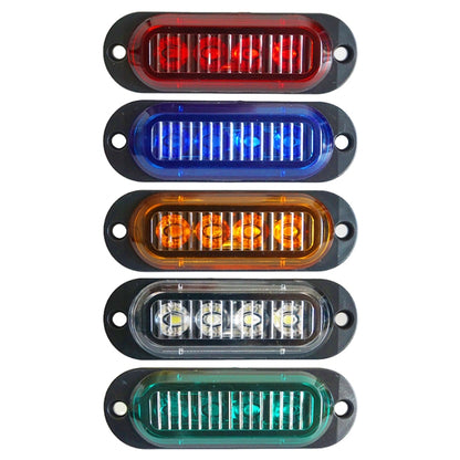 5 PCS MK-087 Car / Truck 4LEDs Side Marker Indicator Lights Bulb Lamp (Red Light) - In Car by buy2fix | Online Shopping UK | buy2fix