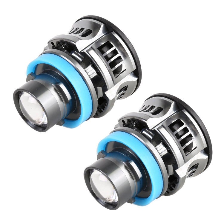 1 Pair H11 27W / DC12V Car Aluminum Alloy Flashing LED Headlight (Blue Light) - In Car by buy2fix | Online Shopping UK | buy2fix