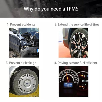 USB TPMS Tire Pressure Monitoring System Android with Internal Sensor for Car Radio DVD Player - In Car by buy2fix | Online Shopping UK | buy2fix