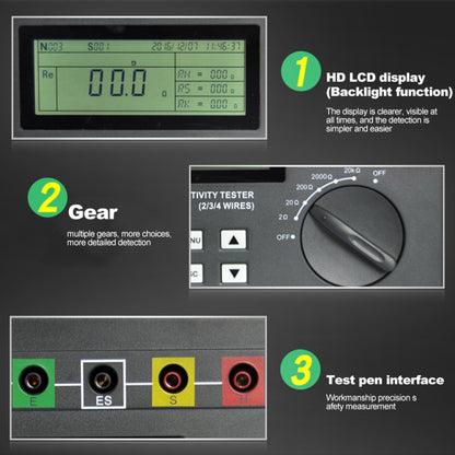 DUOYI DY4300 Higher Accuracy Digital Ground Resistance Tester - In Car by buy2fix | Online Shopping UK | buy2fix