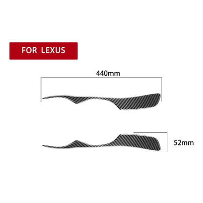 2 PCS / Set Carbon Fiber Car Lamp Eyebrow Decorative Sticker for Lexus IS300/IS200/RS200/ALTezza 1998-2005, Drop Glue Version - In Car by buy2fix | Online Shopping UK | buy2fix