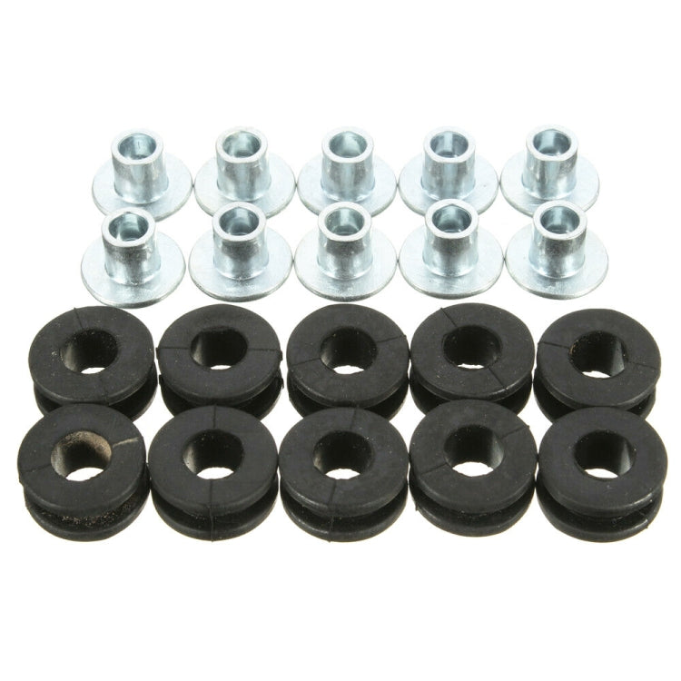 10 in 1 For Kawasaki Motorcycle Rubber Grommets Bolt Assortment Kit - In Car by buy2fix | Online Shopping UK | buy2fix