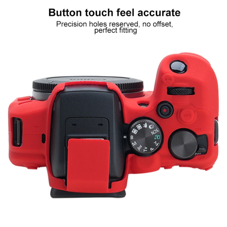 For Canon EOS R10 Soft Silicone Protective Case (Red) - Camera Accessories by buy2fix | Online Shopping UK | buy2fix