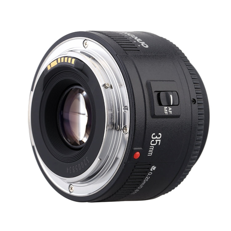 YONGNUO YN35MM F2C 1:2 AF/MF Wide-Angle Fixed/Prime Auto Focus Lens for Canon EOS EF Lens (Black) - Auxiliary Lens by YONGNUO | Online Shopping UK | buy2fix