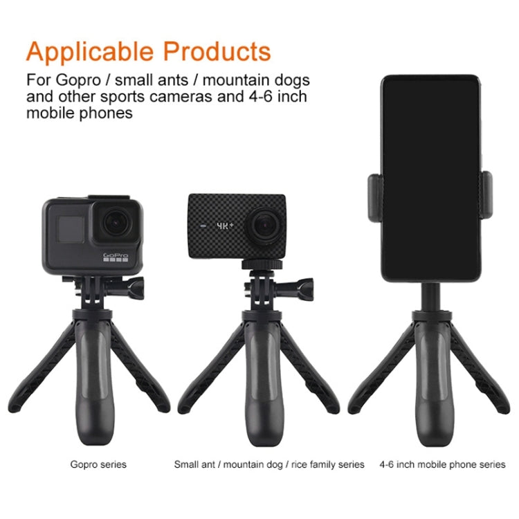 GP446 Multifunctional Mini Fixed Tripod for GoPro Hero11 Black / HERO10 Black /9 Black /8 Black /7 /6 /5 /5 Session /4 Session /4 /3+ /3 /2 /1, DJI Osmo Action and Other Action Cameras(Black) - DJI & GoPro Accessories by buy2fix | Online Shopping UK | buy2fix