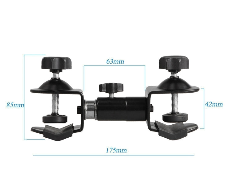 C-Type 2 in 1 Camera Umbrella Holder Clip Clamp Bracket Support for Tripod Light Stand Outdoor Photography - Camera Accessories by buy2fix | Online Shopping UK | buy2fix