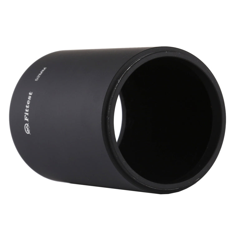 FITTEST 52mm Thread Type Straight Tube Full Metal Lens Hood Shade for Medium Telephoto Lens - Camera Accessories by FITTEST | Online Shopping UK | buy2fix