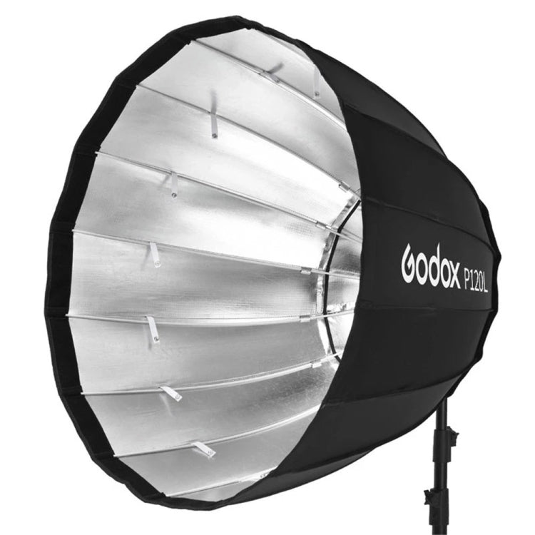 Godox P120L Diameter 120cm Parabolic Softbox Reflector Diffuser for Studio Speedlite Flash Softbox(Black) -  by Godox | Online Shopping UK | buy2fix