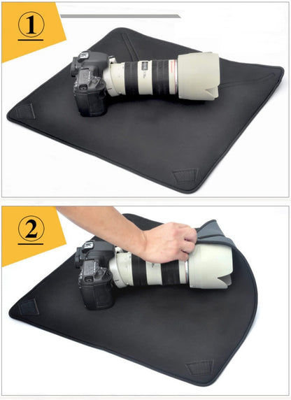 Shockproof Neoprene Bag Magic Wrap Blanket for Canon / Nikon / Sony Camera Lens, Size: 55 x 55cm - Camera Accessories by buy2fix | Online Shopping UK | buy2fix