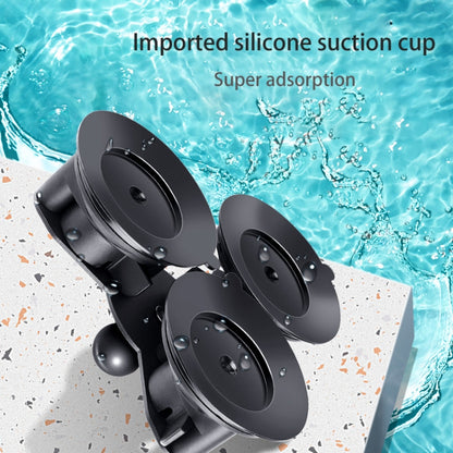 Dual Suction Cup Mount Holder with Tripod Adapter & Screw & Phone Clamp & Anti-lost Silicone Net for for GoPro Hero11 Black / HERO10 Black /9 Black /8 Black /7 /6 /5 /5 Session /4 Session /4 /3+ /3 /2 ... ction and Other Action Cameras, Smartphones(Black) - DJI & GoPro Accessories by buy2fix | Online Shopping UK | buy2fix