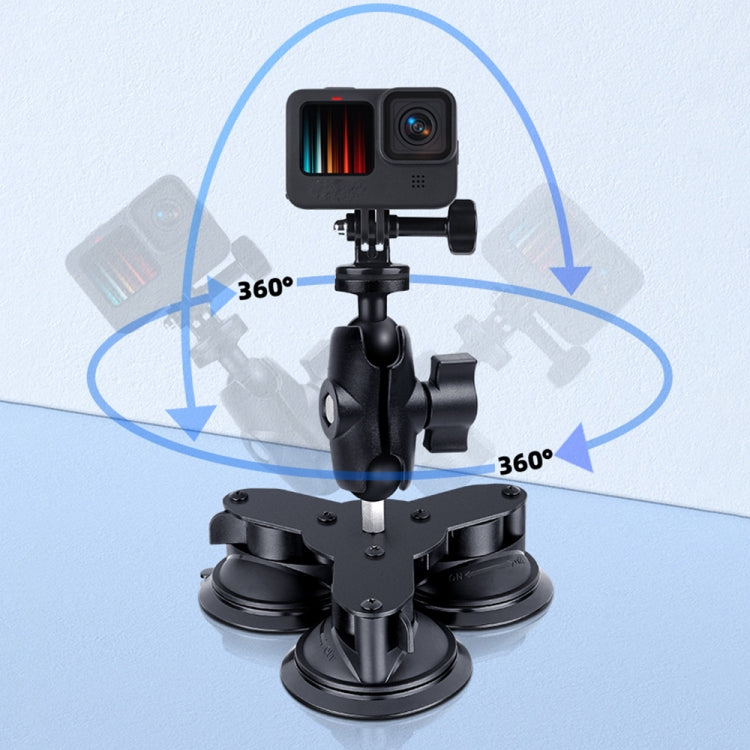 Dual Suction Cup Mount Holder with Tripod Adapter & Screw & Phone Clamp & Anti-lost Silicone Net for for GoPro Hero11 Black / HERO10 Black /9 Black /8 Black /7 /6 /5 /5 Session /4 Session /4 /3+ /3 /2 ... ction and Other Action Cameras, Smartphones(Black) - DJI & GoPro Accessories by buy2fix | Online Shopping UK | buy2fix