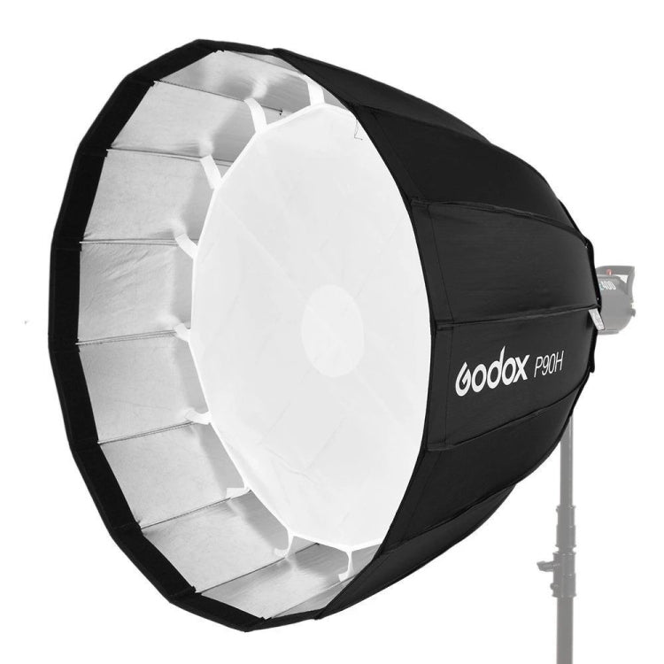 Godox P90H 90cm Deep Parabolic Softbox Reflector Diffuser Studio Light Box (Black) -  by Godox | Online Shopping UK | buy2fix