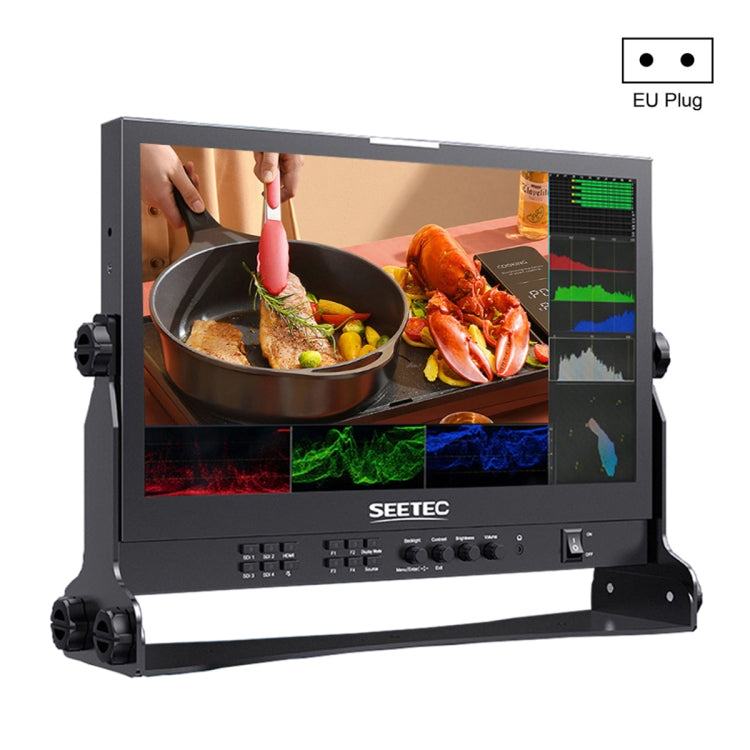 SEETEC ATEM156S 15.6 inch 3G-SDI HDMI Full HD 1920x1080P Multi-camera Broadcast Monitor(EU Plug) - On-camera Monitors by SEETEC | Online Shopping UK | buy2fix