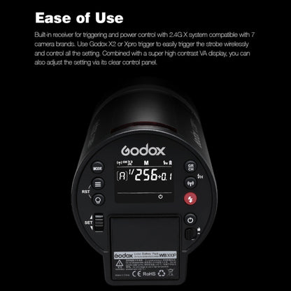 Godox  AD300 Pro 300Ws TTL HSS Pocket Flash Outdoor Speedlite Light &#8203;Kits(US Plug) - Shoe Mount Flashes by Godox | Online Shopping UK | buy2fix