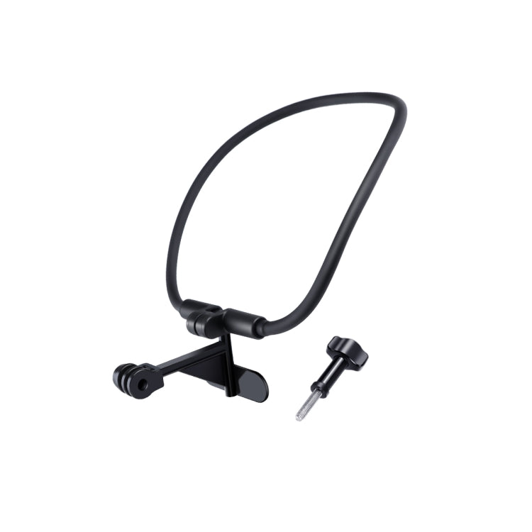 Hands Free Lazy Wearable Neck Phone Camera Holder, Extended Version(Black) - DJI & GoPro Accessories by buy2fix | Online Shopping UK | buy2fix