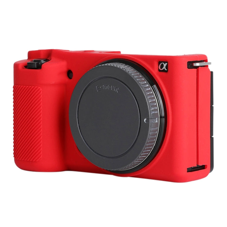 For Sony ZV-E10 Soft Silicone Protective Case (Red) - Camera Accessories by buy2fix | Online Shopping UK | buy2fix