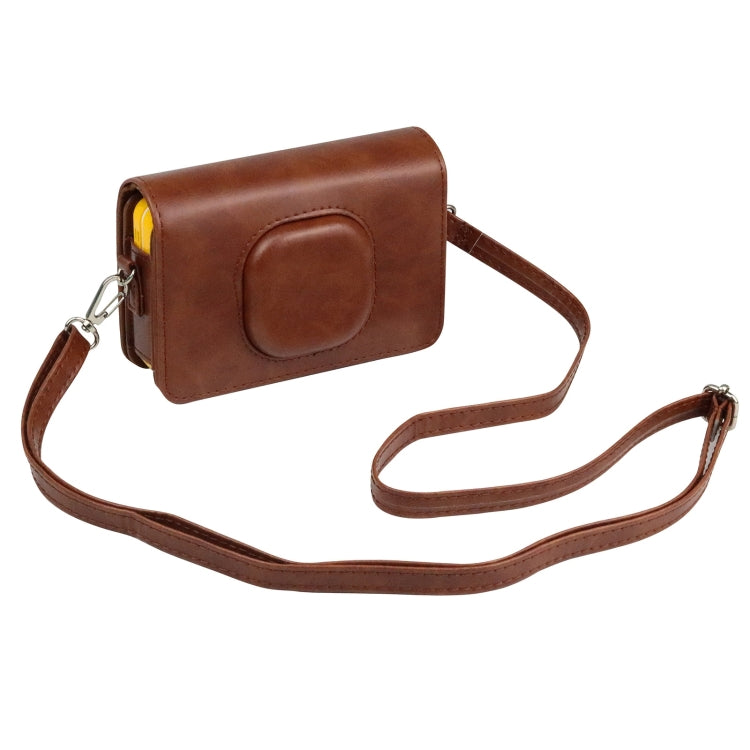 For Kodak Mini Shot2 C210 instax Full Body Camera PU Leather Case Bag with Strap(Brown) - Camera Accessories by buy2fix | Online Shopping UK | buy2fix