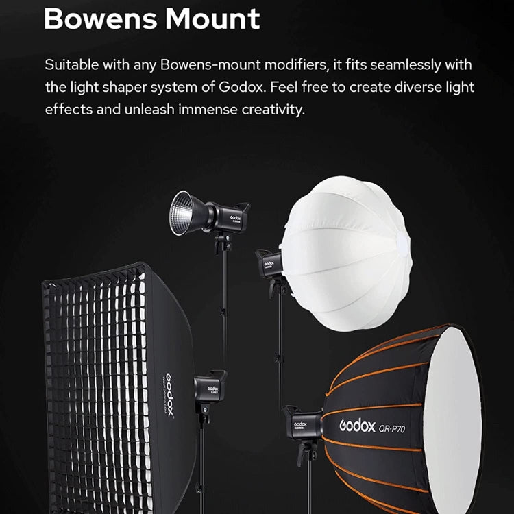 Godox SL60IIBi 75W Bi-Color 2800K-6500K LED Video Light(US Plug) - Shoe Mount Flashes by Godox | Online Shopping UK | buy2fix