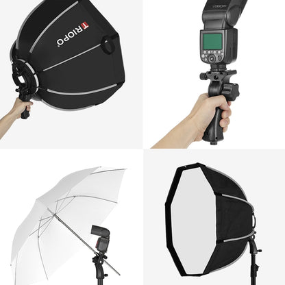 TRIOPO KS55 55cm Speedlite Flash Octagon Parabolic Softbox Diffuser with Bracket Mount Handle -  by TRIOPO | Online Shopping UK | buy2fix