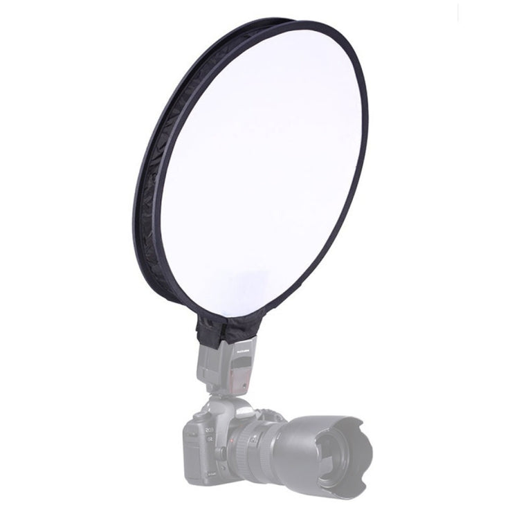 30cm Universal Round Style Flash Folding Soft Box, Without Flash Light Holder(Black + White) - Camera Accessories by buy2fix | Online Shopping UK | buy2fix