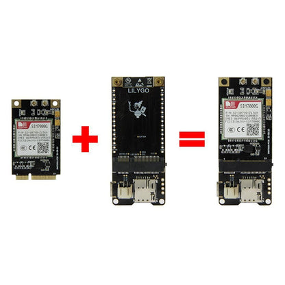 TTGO T-PCIE ESP32-WROVER-B AXP192 Chip WiFi Bluetooth Nano Card SIM Series Module Hardware Composable Development Board, PCIE-SIM7070G Module - Module by TTGO | Online Shopping UK | buy2fix