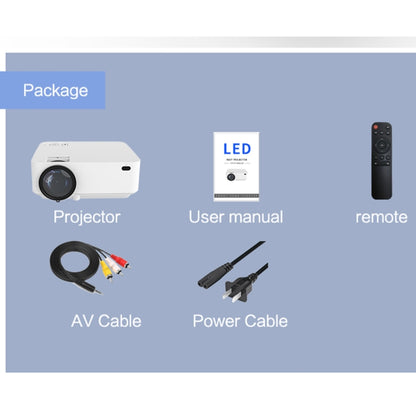 TB612 2200ANSI Lumens 800x400 Resolution 1080P LED+LCD Technology Smart Projector, Support AV / HDMI / SD Card / USB / VGA / TV, EU Plug - Consumer Electronics by buy2fix | Online Shopping UK | buy2fix