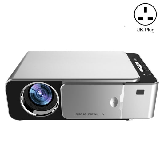 T6 2000ANSI Lumens Mini Theater Projector, Android 7.1 RK3128 Quad Core, 1GB+8GB, UK Plug(Silver) - Consumer Electronics by buy2fix | Online Shopping UK | buy2fix