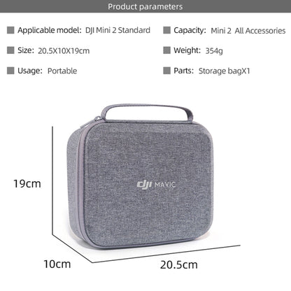 DJI Portable Waterproof Nylon Box Case Storage Bag for DJI Mini 2 Drone(Grey) - Backpacks & Bags by DJI | Online Shopping UK | buy2fix