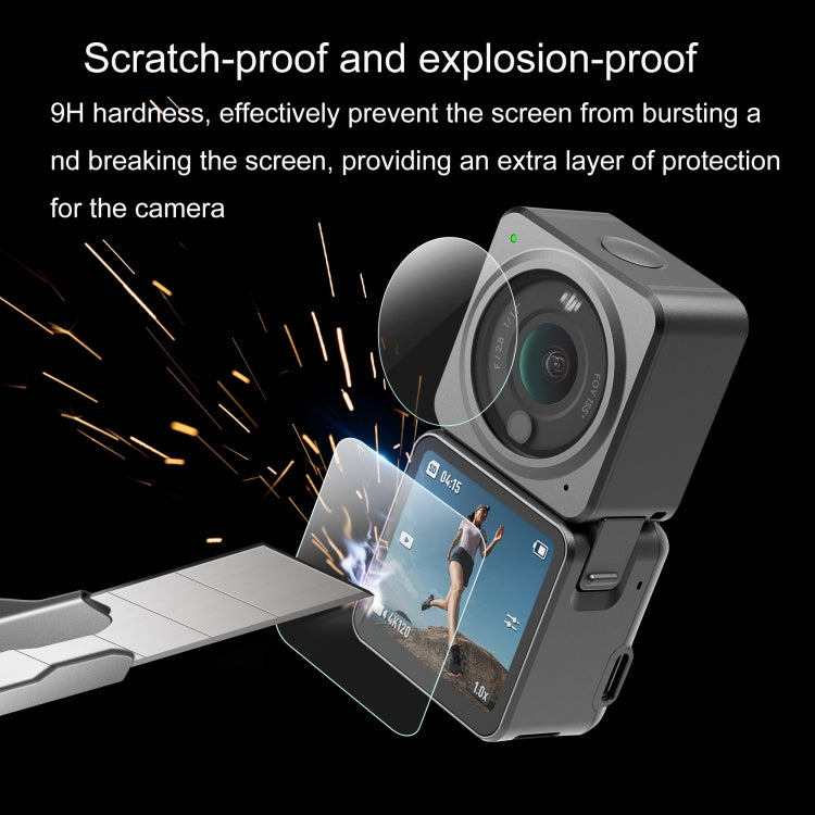 STARTRC 6 in 1 Lens + Front and Back LCD Display 9H 2.5D Tempered Glass Film for DJI Action 2 - DJI & GoPro Accessories by STARTRC | Online Shopping UK | buy2fix