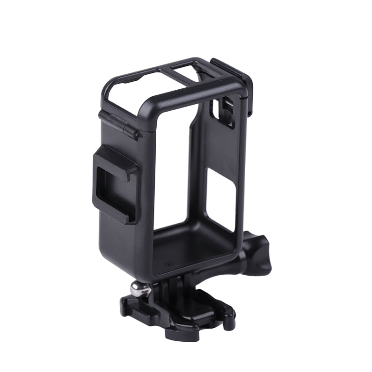 For DJI Osmo Action 3 Vertical Plastic Protective Frame Cage with Cold Shoes (Black) - DJI & GoPro Accessories by buy2fix | Online Shopping UK | buy2fix