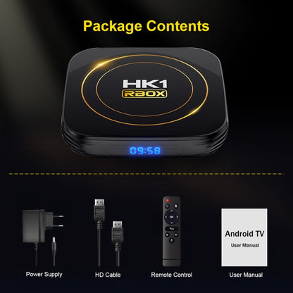 HK1 RBOX-H8S 4K Ultra HD Android 12.0 Smart TV Box with Remote Control, Allwinner H618 Quad-Core, 4GB+32GB(US Plug) - Amlogic S905 by buy2fix | Online Shopping UK | buy2fix