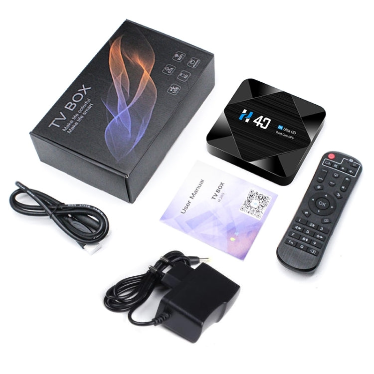 H40 4K Ultra HD Smart TV BOX Android 10.0 Media Player with Remote Control, Quad-core, RAM: 4GB, ROM: 32GB(AU Plug) - Amlogic S905 by buy2fix | Online Shopping UK | buy2fix