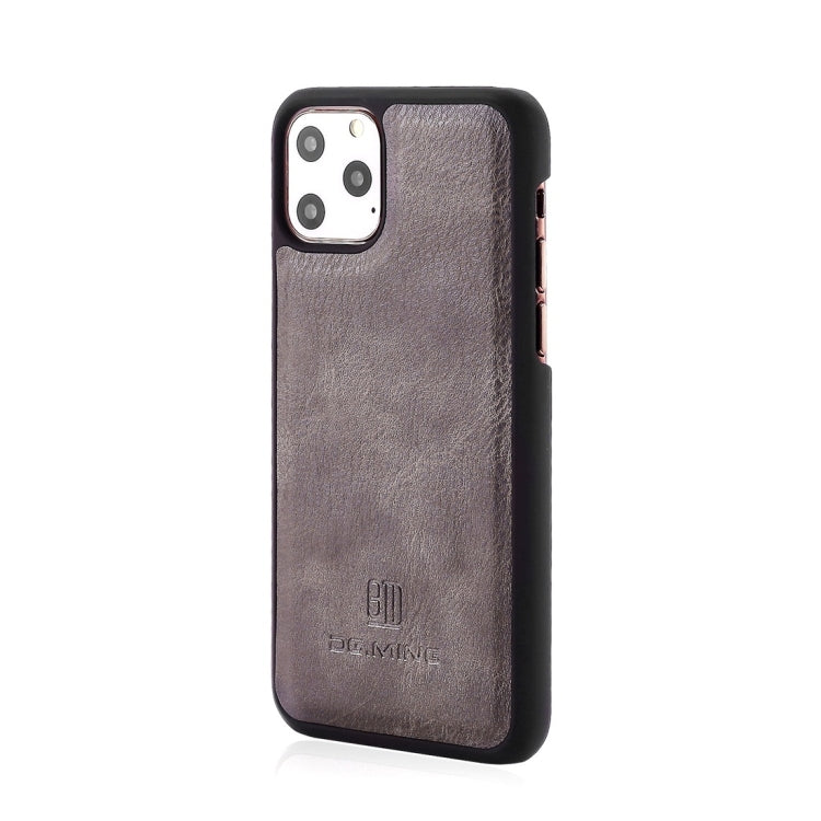 For iPhone 11 Pro Max DG.MING Crazy Horse Texture Flip Detachable Magnetic Leather Case with Holder & Card Slots & Wallet (Grey) - iPhone 11 Pro Max Cases by DG.MING | Online Shopping UK | buy2fix