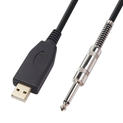 US48S USB to 6.35mm Electric Guitar Recording Cable, Cable Length:2m - Consumer Electronics by buy2fix | Online Shopping UK | buy2fix
