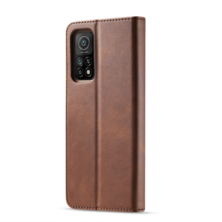 For Xiaomi Mi 10 5G / Mi 10T Pro 5G LC.IMEEKE Calf Texture Horizontal Flip Leather Case with Holder & Card Slots & Wallet(Brown) - Xiaomi Cases by LC.IMEEKE | Online Shopping UK | buy2fix