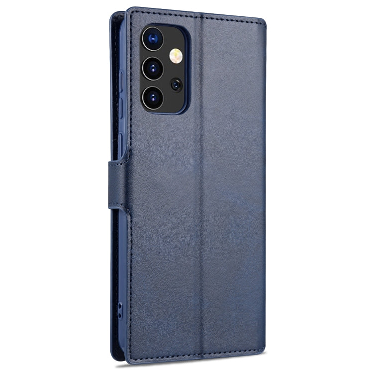 For Samsung Galaxy A52 5G / 4G AZNS Calf Texture Horizontal Flip Leather Case with Holder & Card Slots & Wallet & Photo Frame(Blue) - Galaxy Phone Cases by AZNS | Online Shopping UK | buy2fix