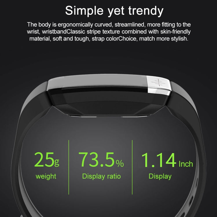 T1S 1.14 inch Screen IP67 Waterproof Smart Bracelet, Support Blood Oxygen Monitoring / Body Temperature Monitoring / Heart Rate Monitoring(Black) - Smart Wear by buy2fix | Online Shopping UK | buy2fix