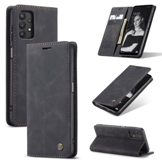 For Samsung Galaxy A32 5G CaseMe 013 Multifunctional Horizontal Flip Leather Case with Holder & Card Slot & Wallet(Black) - Galaxy Phone Cases by CaseMe | Online Shopping UK | buy2fix