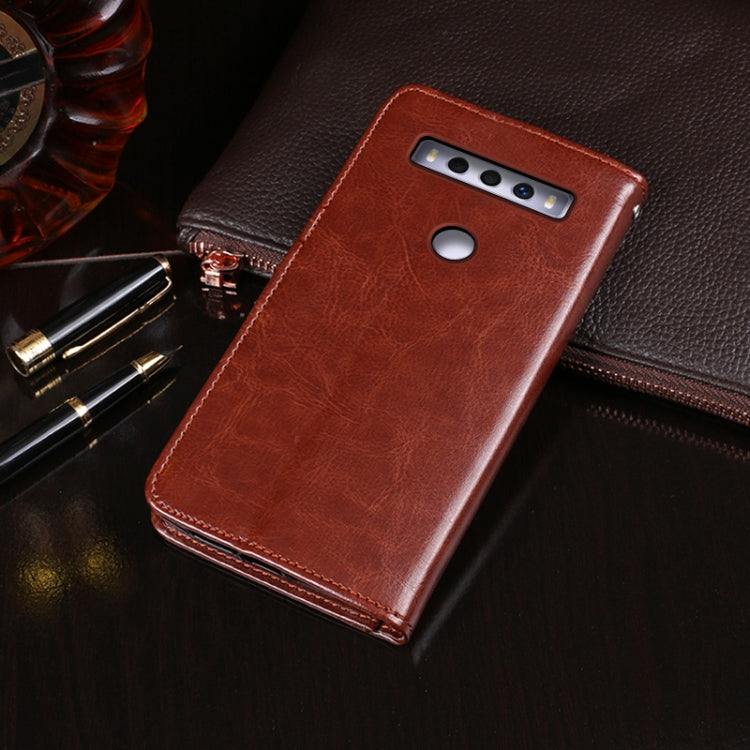 For TCL 10 SE idewei Crazy Horse Texture Horizontal Flip Leather Case with Holder & Card Slots & Wallet(Brown) - More Brand by idewei | Online Shopping UK | buy2fix