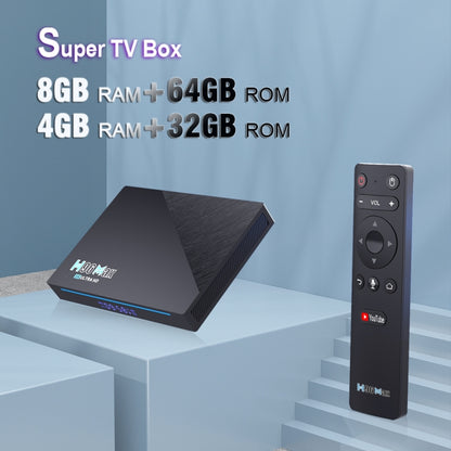 H96 Max 8K Smart TV BOX Android 11.0 Media Player with Remote Control, Quad Core RK3566, RAM: 8GB, ROM: 64GB, Dual Frequency 2.4GHz WiFi / 5G, Plug Type:US Plug - Consumer Electronics by buy2fix | Online Shopping UK | buy2fix