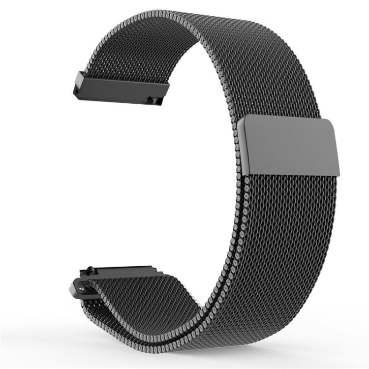 20mm Milanese Stainless Steel Replacement Watchband for Amazfit GTS / Amazfit GTS 2(Black) - Smart Wear by buy2fix | Online Shopping UK | buy2fix