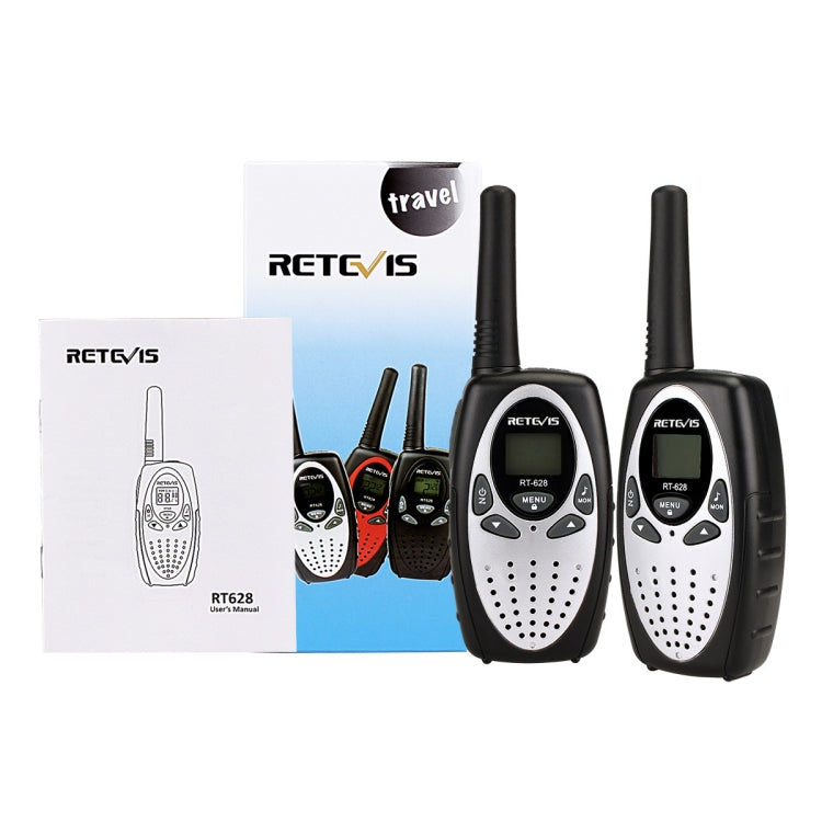 1 Pair RETEVIS RT628 0.5W US Frequency 462.550-467.7125MHz 22CHS Handheld Children Walkie Talkie(White) - Consumer Electronics by RETEVIS | Online Shopping UK | buy2fix