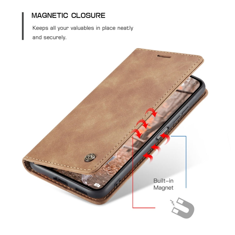 For Xiaomi Mi 11 Lite CaseMe 013 Multifunctional Horizontal Flip Leather Case, with Card Slot & Holder & Wallet(Brown) - Xiaomi Cases by CaseMe | Online Shopping UK | buy2fix