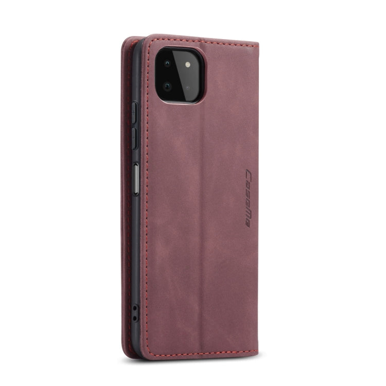 For Samsung Galaxy A22 5G CaseMe 013 Multifunctional Horizontal Flip Leather Case with Card Slot & Holder & Wallet(Wine Red) - Galaxy Phone Cases by CaseMe | Online Shopping UK | buy2fix