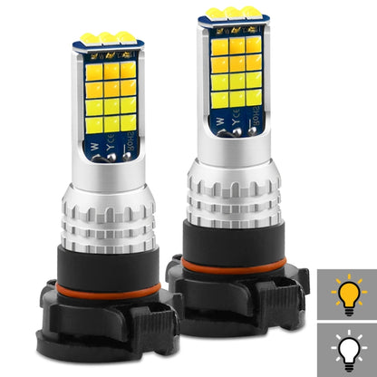 2 PCS V6 H16 DC9-36V 30W 3000LM IP65 Car LED Double Color Fog Light with 30LEDs SMD-2525 Lamp - In Car by buy2fix | Online Shopping UK | buy2fix