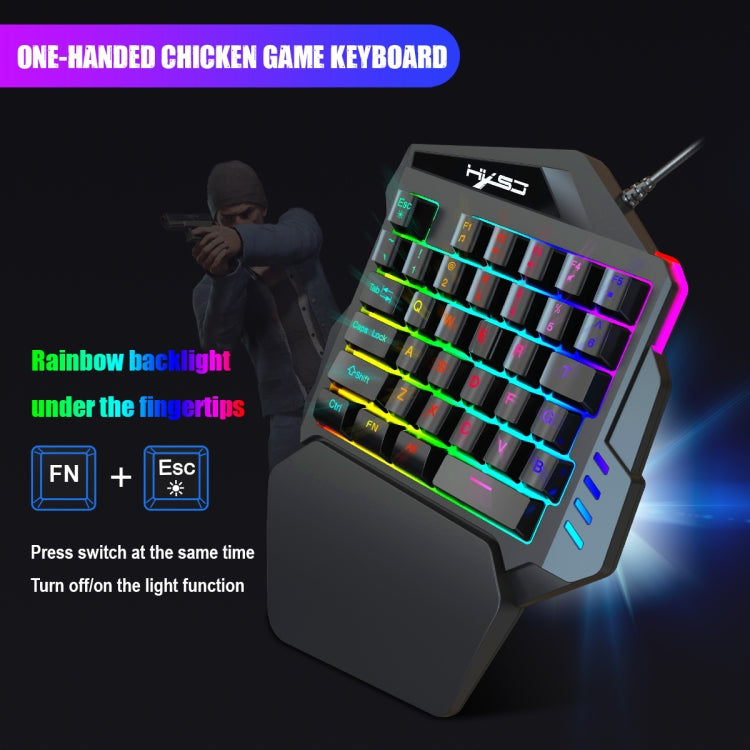 HXSJ P8+V100+A883 Keyboard Mouse Converter + One-handed Keyboard + Programming Gaming Mouse Set - Wired Mice by HXSJ | Online Shopping UK | buy2fix